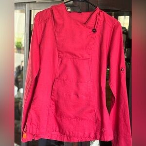 Arc’teryx Linen-Blend Pullover Hoodie. Women’s Sz-S EUC Lightweight | Red | Soft